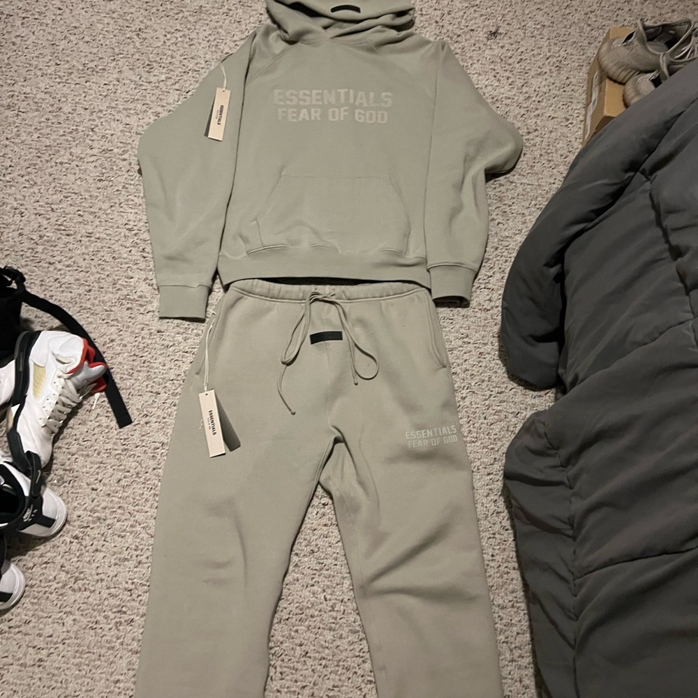 Essentials Fear of God Kids Tan Tracksuit